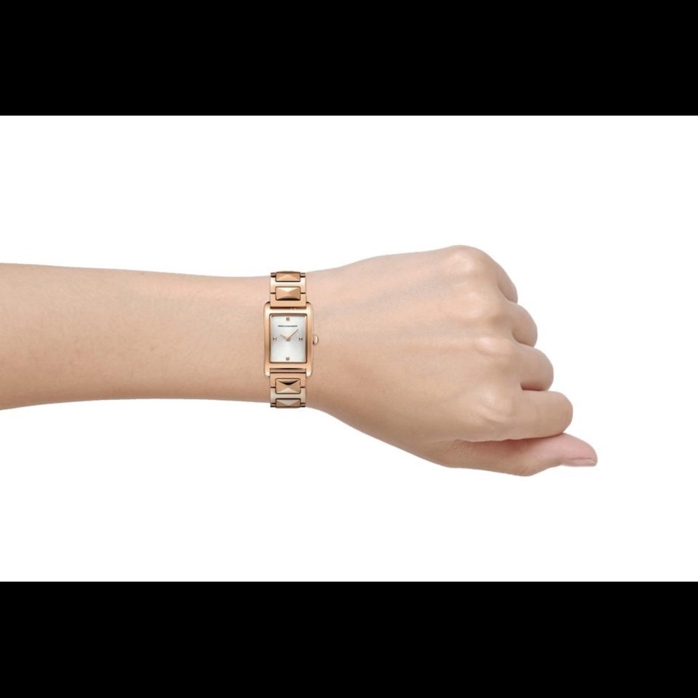 Rebecca Minkoff Rose Gold Moment Stud Watch - Picture 3 of 4